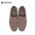 ABINITIO High Quality Suede Leather Slip On Mens Driving Shoes Moccasins Loafer